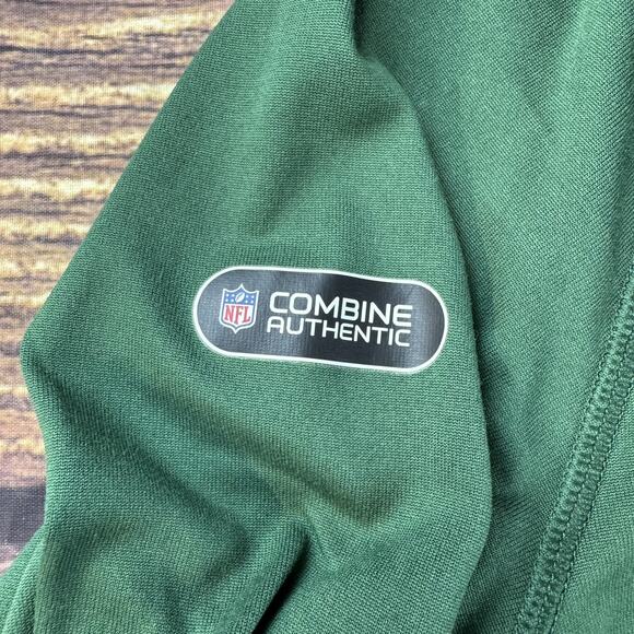 New York Jets Youth XL Under Armour Heat Gear Hoodie Pullover Combine Authentic - Picture 5 of 8